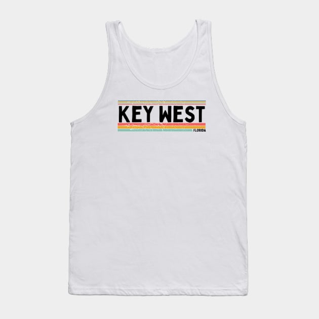 Key West Florida Island  gift  art 90s style retro vintage 80s Tank Top by graphicaesthetic ✅